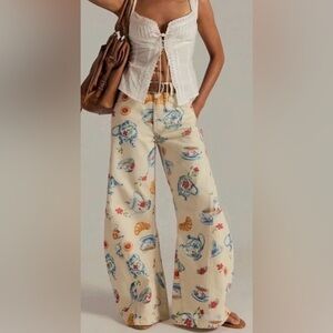 Free People We The Free Sz 24 Eden Printed Slouch Jeans